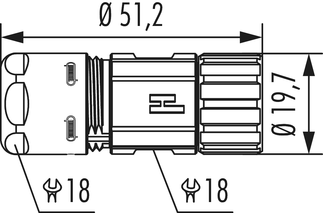 M16 Connecteur de câble, Circular Connector, Connector, M16