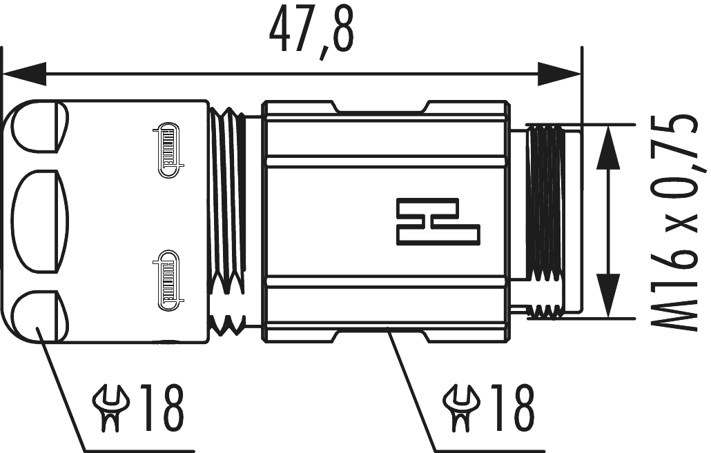 M16 Kupplungssteckverbinder, Rundsteckverbinder, Steckverbinder, M16