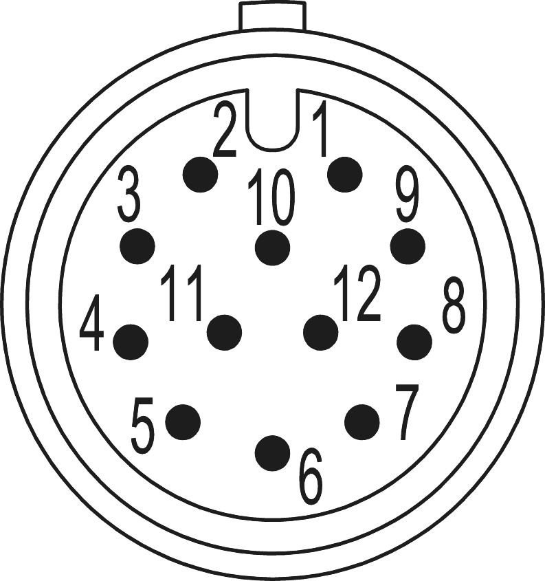 M16/M12 inserts TWINTUS, M16, Brass, Circular Connector, Connector, Panel connector
