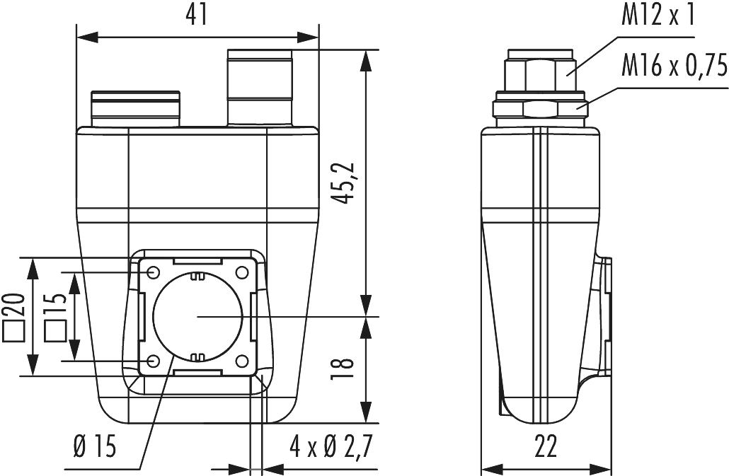 M16/M12 TWINTUS, Circular Connector, Connector, M16