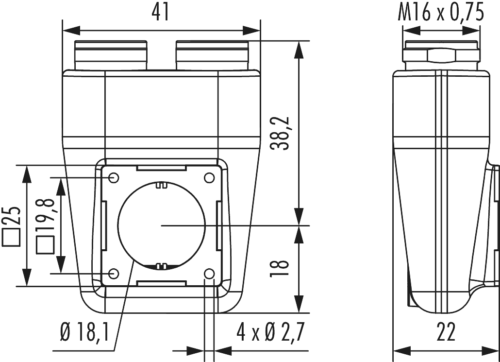 M16/M16 TWINTUS, Circular Connector, Connector, M16