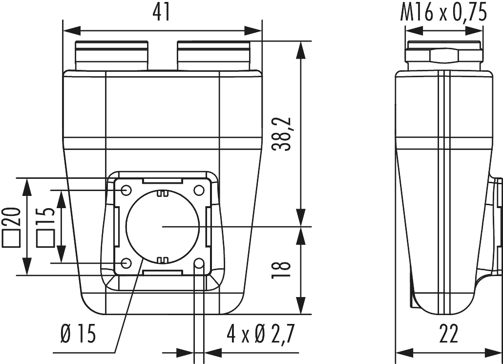 M16/M16 TWINTUS, Circular Connector, Connector, M16