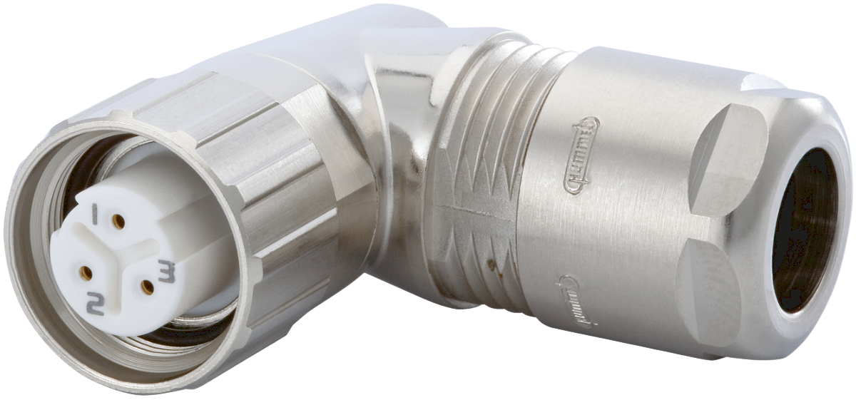 M16 right angle cable connector, Circular Connector, Connector, M16