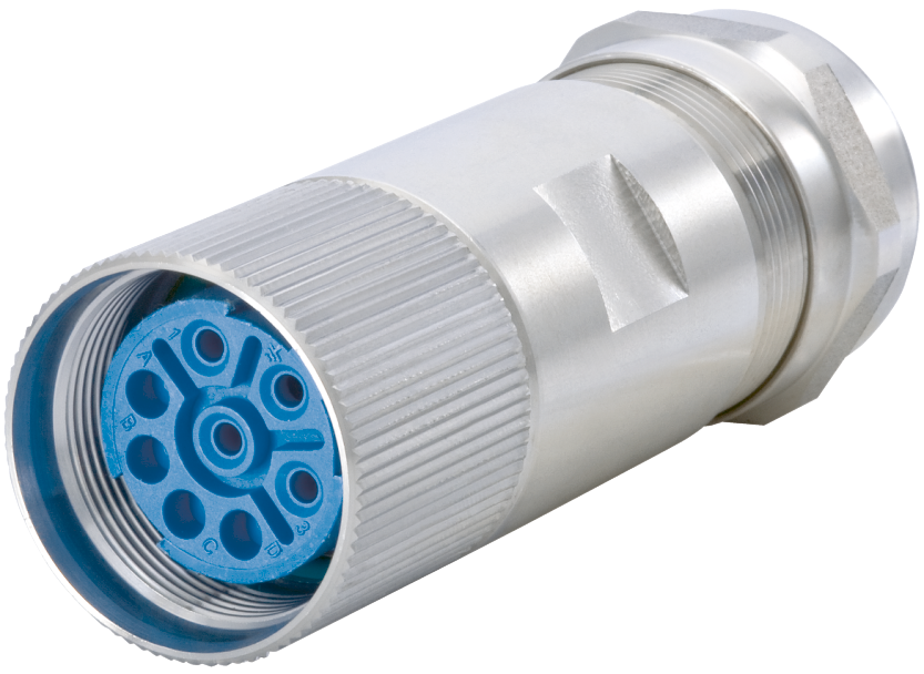 M23 Power INOX cable connector, Circular Connector, Connector