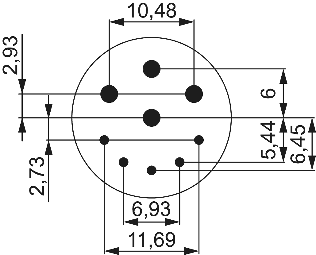 M23 Power inserts – 9-pole, Circular Connector, Connector, M23, Power