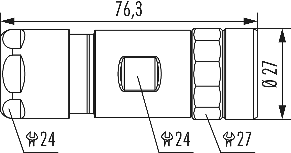 M23 Profinet Kabelsteckverbinder, M23, Rundsteckverbinder, Steckverbinder