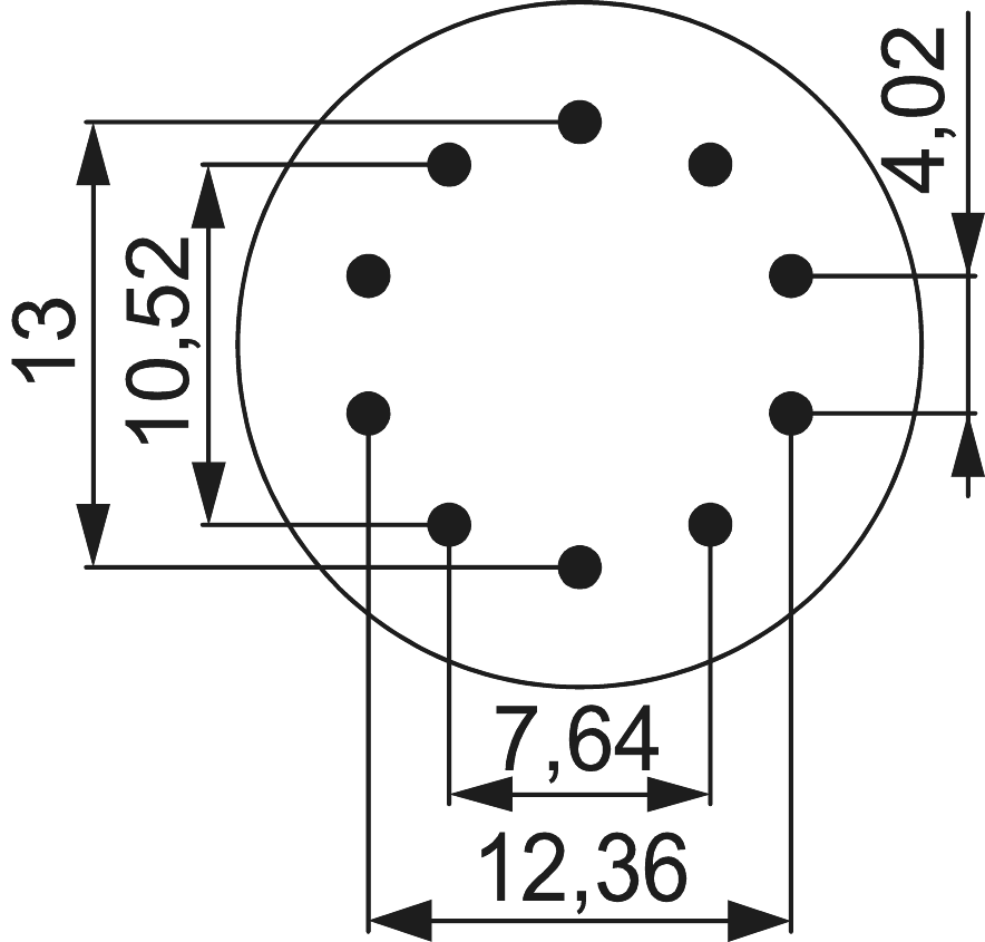 M23 Puissance Insertions de contact – 10 pôles, Circular Connector, Connector, M23, Power