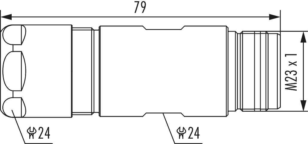 M23 RJ45 Connecteur de couplage, Circular Connector, Connector, M23