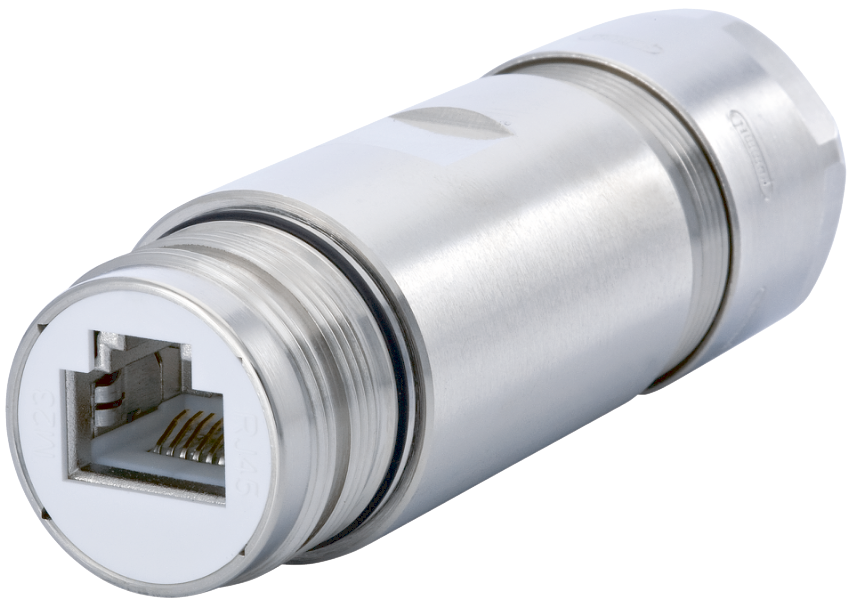 M23 RJ45 coupler connector, Circular Connector, Connector, M23