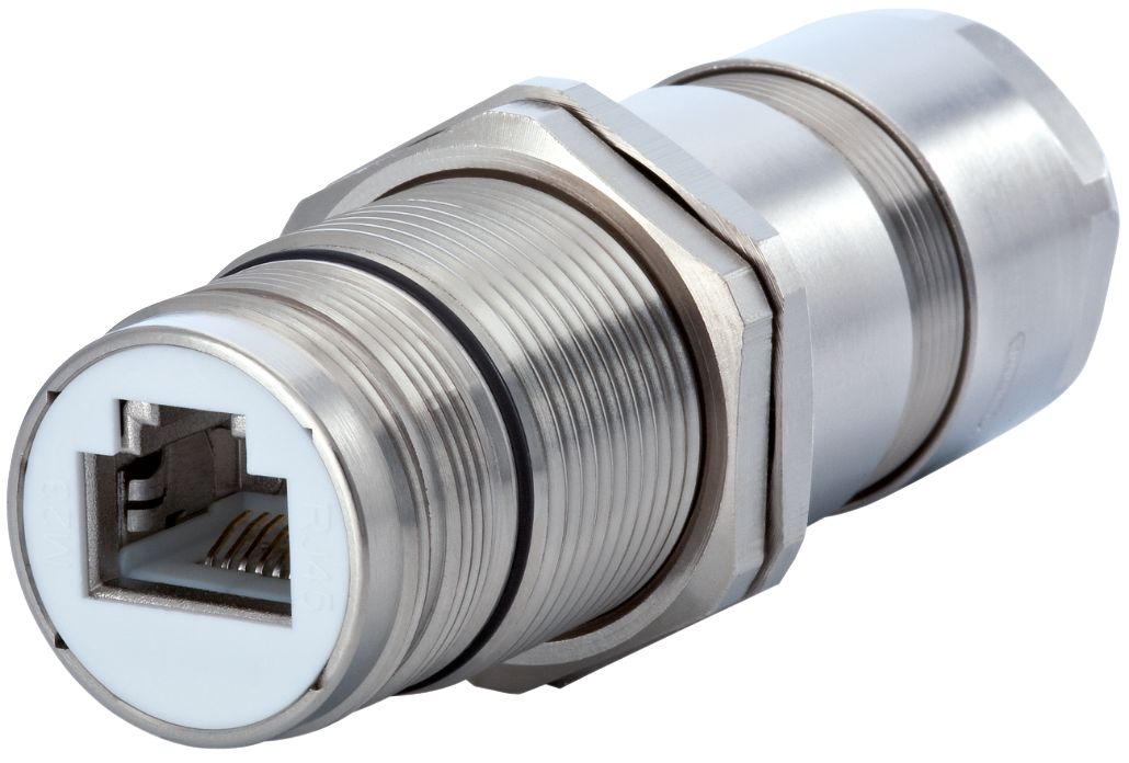 M23 RJ45 panel connector, Circular Connector, Connector, M23