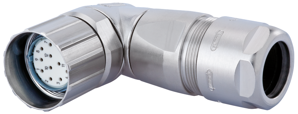 M23 Signal Connecteur de câble à angle droit, Signal, M23, Circular Connector, Connector