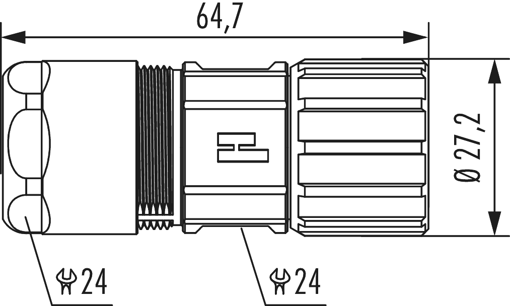 M23 Signal INOX Gerätesteckverbinder, Signal, M23, Rundsteckverbinder, Steckverbinder