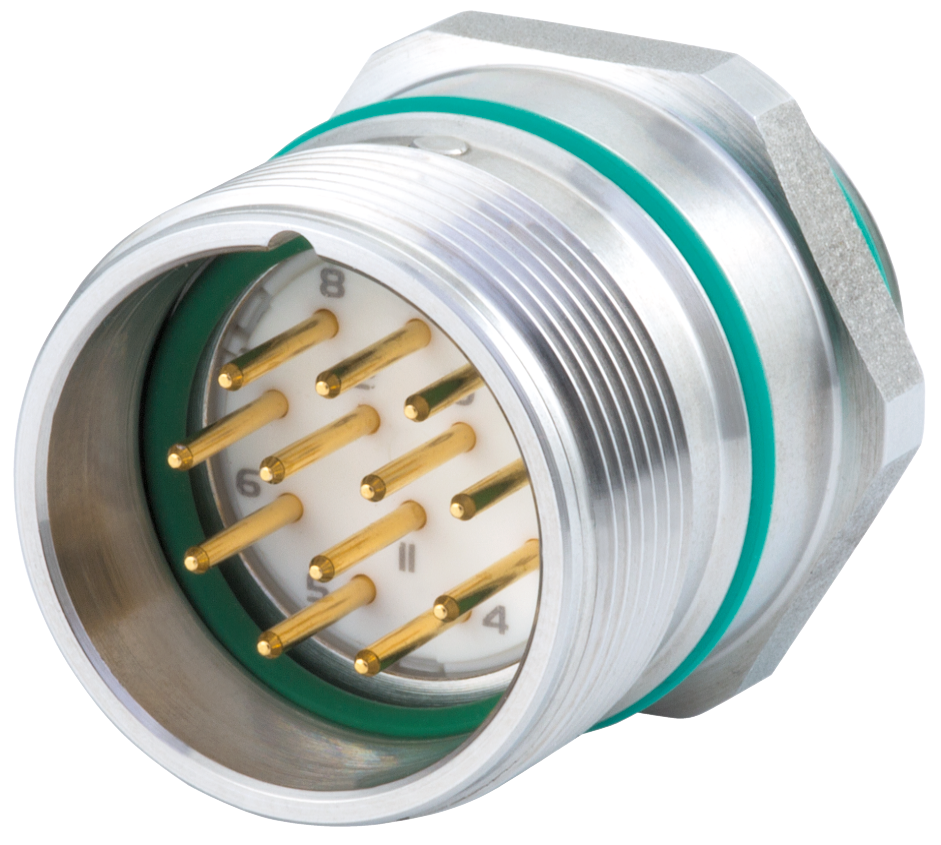 M23 Signal INOX panel connector, Circular Connector, Connector