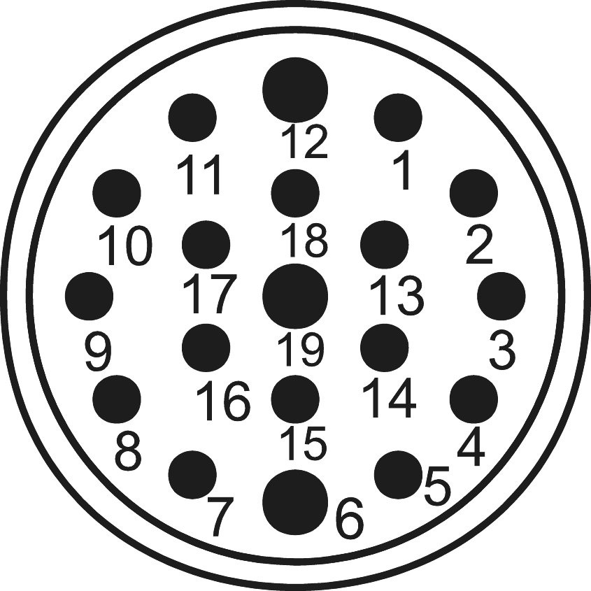 M23 Signal Kontakteinsätze - 19-polig, Rundsteckverbinder, Steckverbinder, M23, Signal