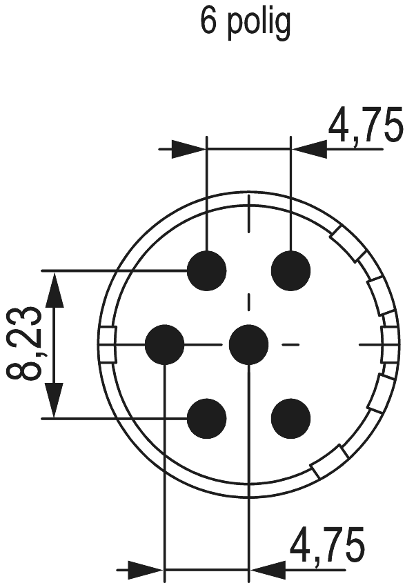M23 Signal Kontakteinsätze – 6-polig, Rundsteckverbinder, Steckverbinder, M23, Signal