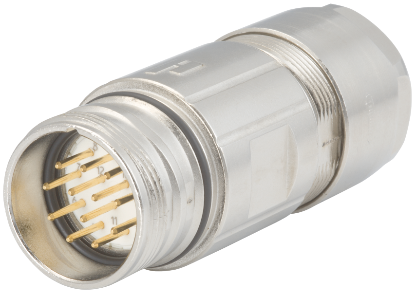 M23 Signal Kupplungssteckverbinder, Signal, M23, Messing, Rundsteckverbinder, Steckverbinder