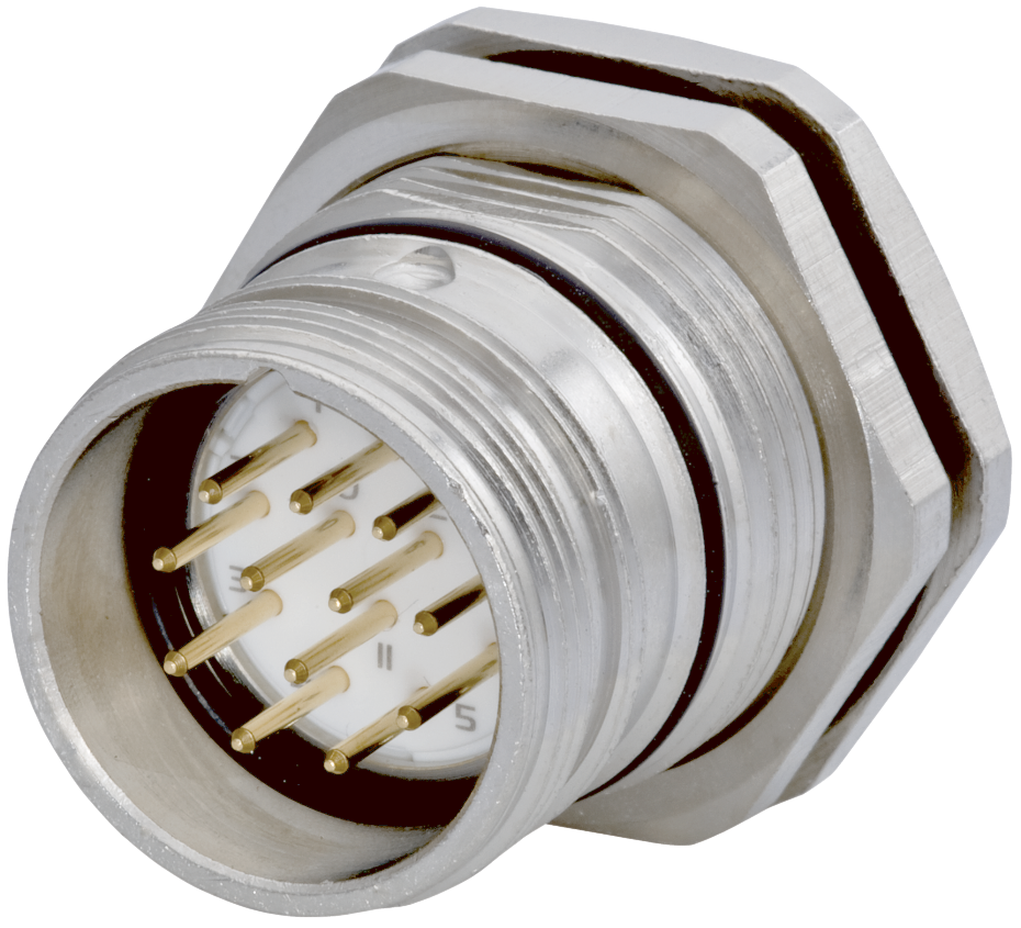 M23 Signal panel connector