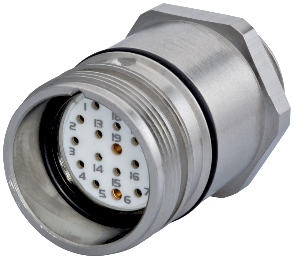 M23 Signal panel connector, Signal, M23, Circular Connector, Connector