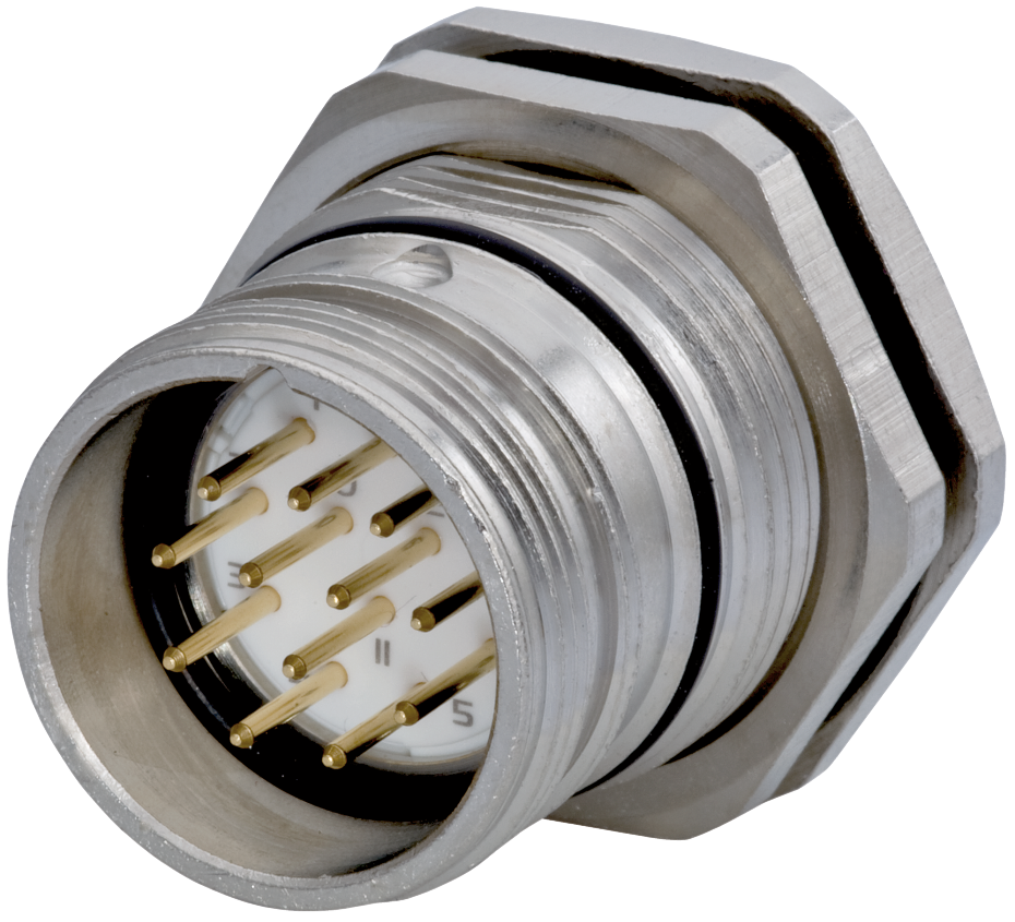 M23 Signal panel connector, Signal, M23, Circular Connector, Connector