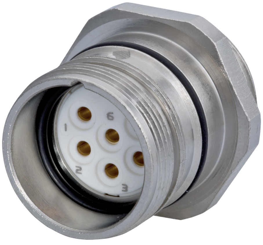 M23 Signal panel connector, Signal, M23, Circular Connector, Connector