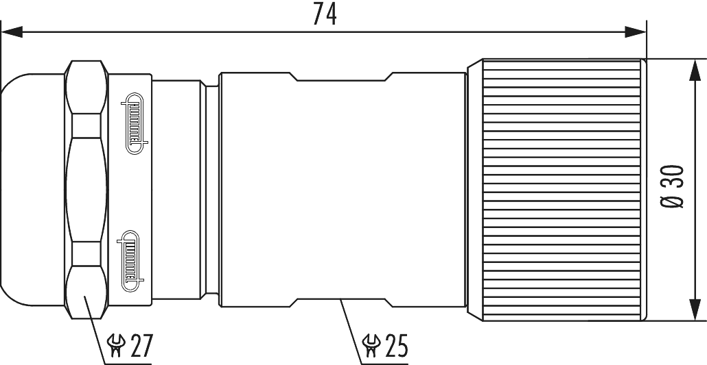 M27 Signal cable connector, Circular Connector, Connector