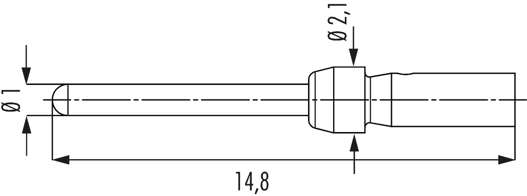 M27 Signal contacts, Circular Connector, Connector, M27, Signal