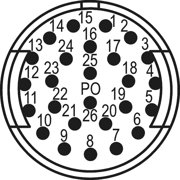 M27 Signal Kontakteinsätze – 26-polig, Rundsteckverbinder, Steckverbinder, M27