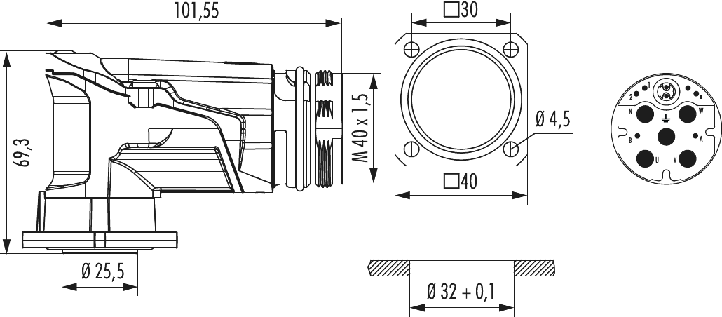M40 Hybrid Connecteur d'appareil