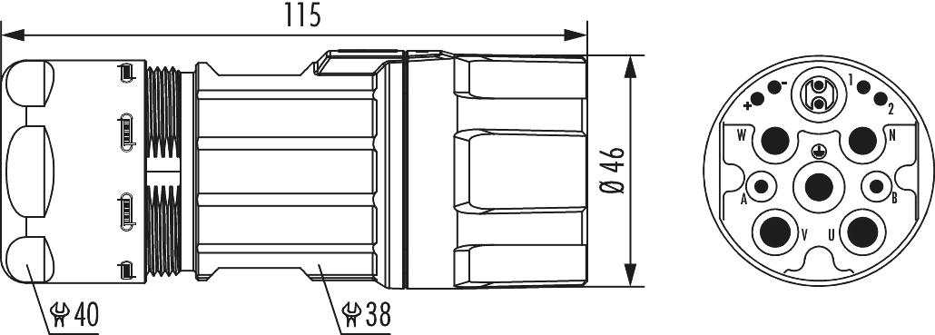 M40 Hybrid Connecteur de câble