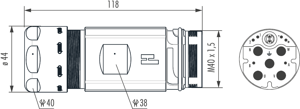 M40 Hybrid Kupplungssteckverbinder