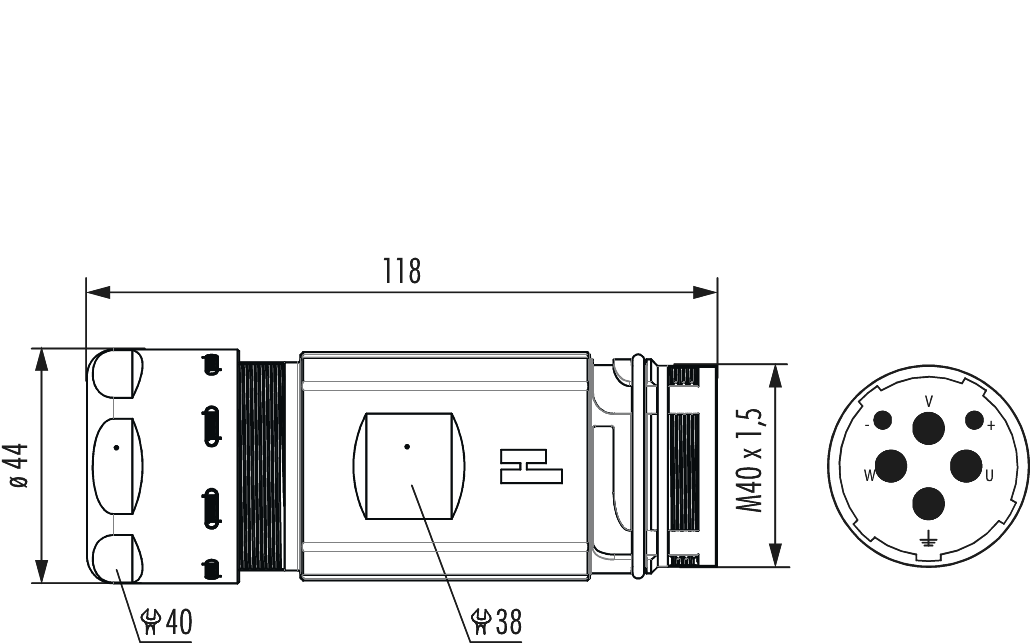 M40 Power coupler connector