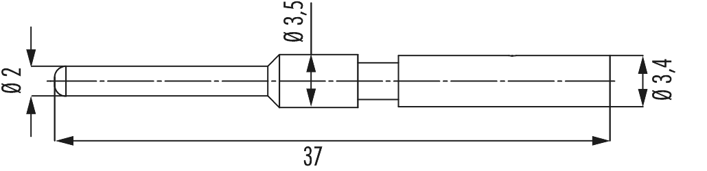 M40 Puissance Contacts, Circular Connector, Connector, M40, Power