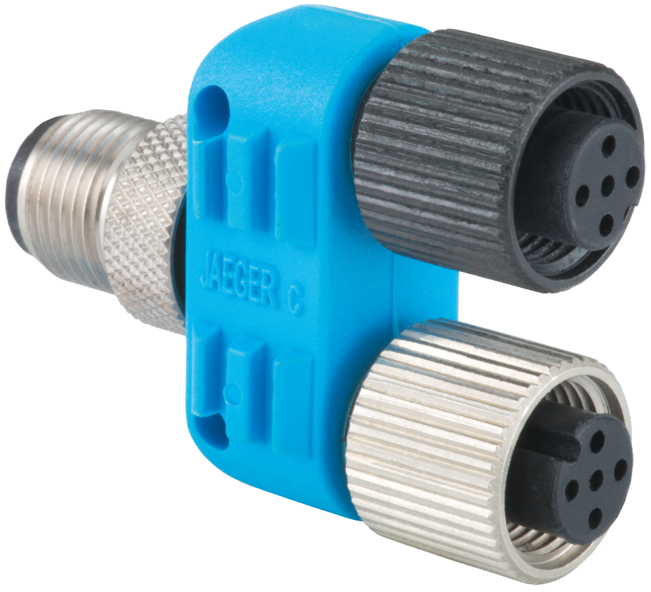 Metric Connector Séries M12 T connecteur, Connector, Circular Connector