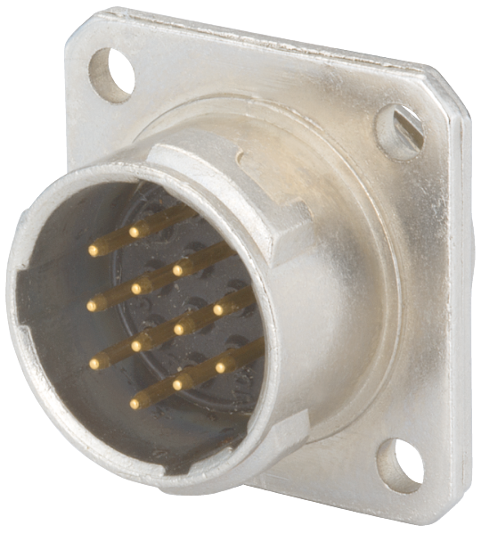 Miniatur Connecteur d'appareil avec bride, Circular Connector, Connector