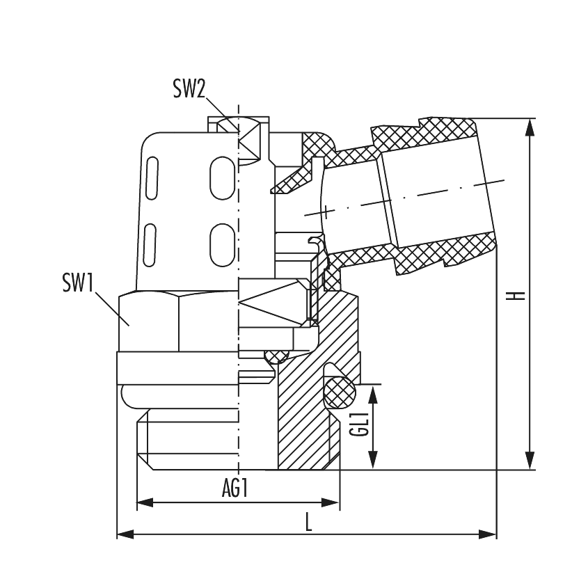 Outflow valve turnable with key control