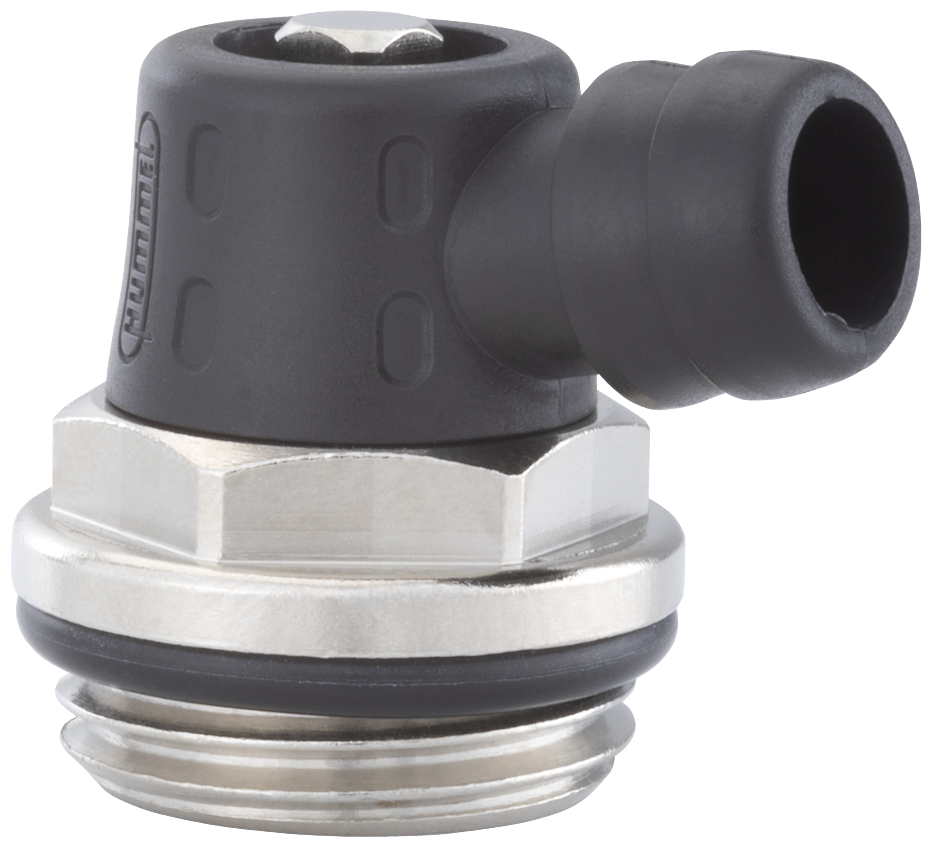 Outflow valve turnable with key control