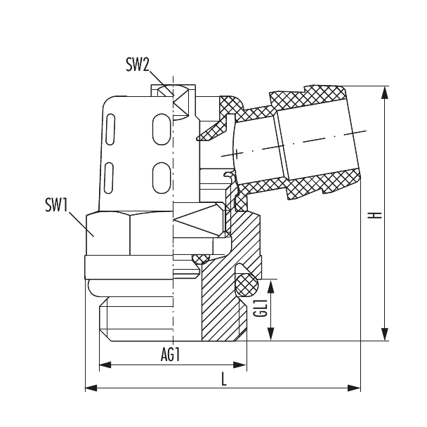Outflow valve turnable with key control