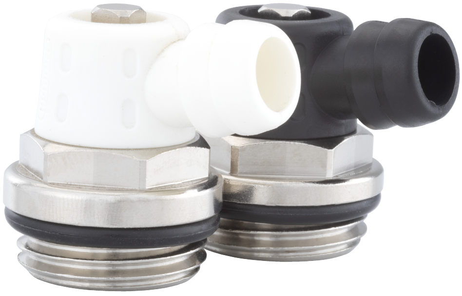 Outflow valve turnable with key control