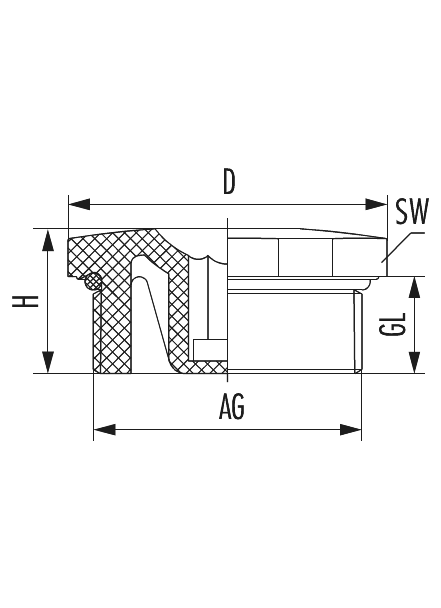 Plug V-Ex with o-ring, Cable Gland