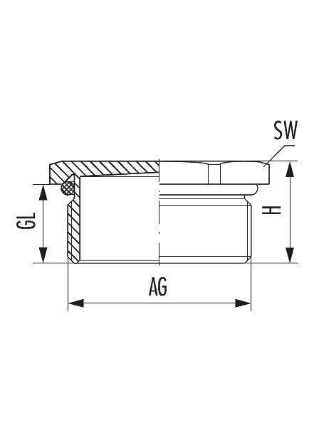 Plug V-INOX-Ex d with Plug, Cable Gland