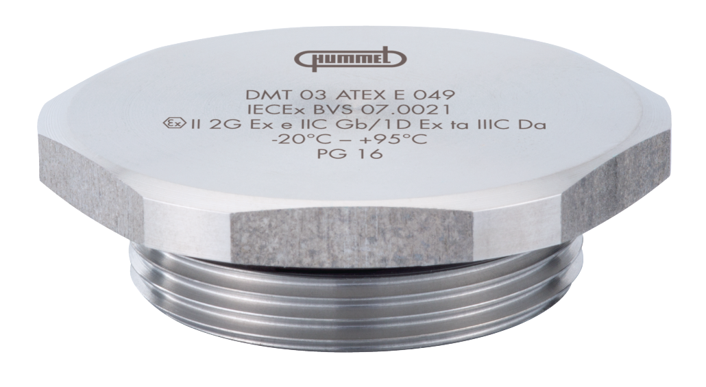 Plug V-INOX-Ex with o-ring, Cable Gland