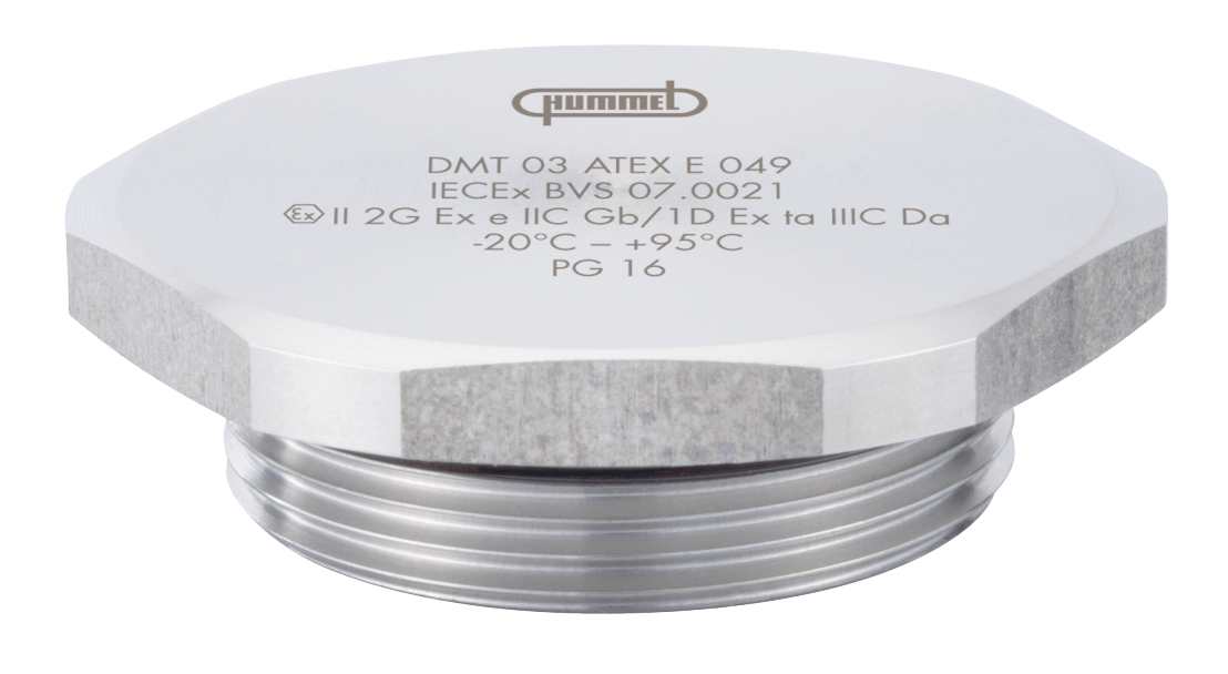 Plug V-INOX-Ex with o-ring, Cable Gland