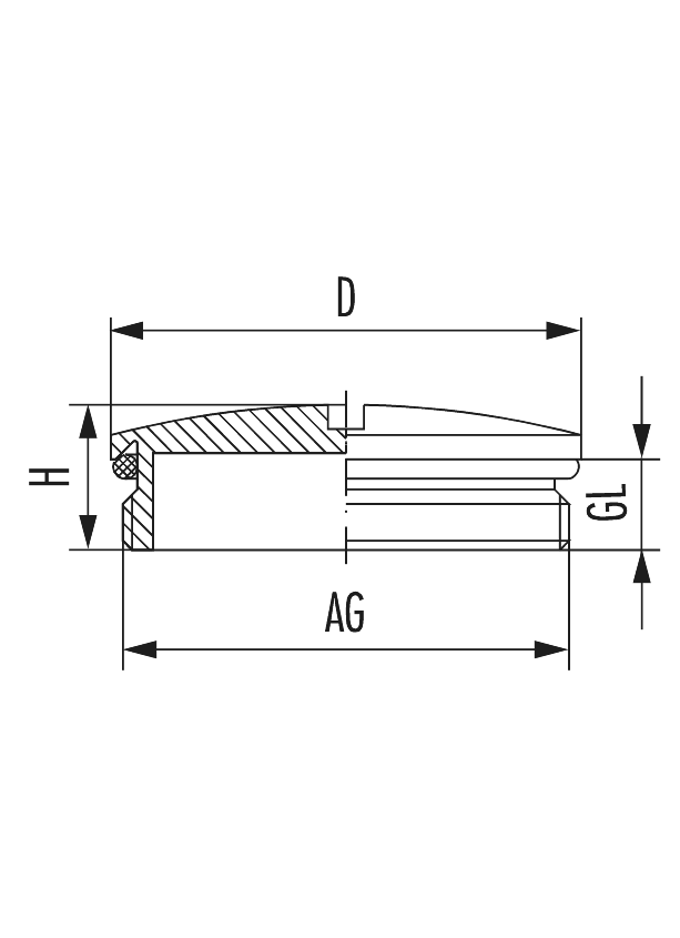 Plug V-N-Ms-SD with o-ring, Cable Gland