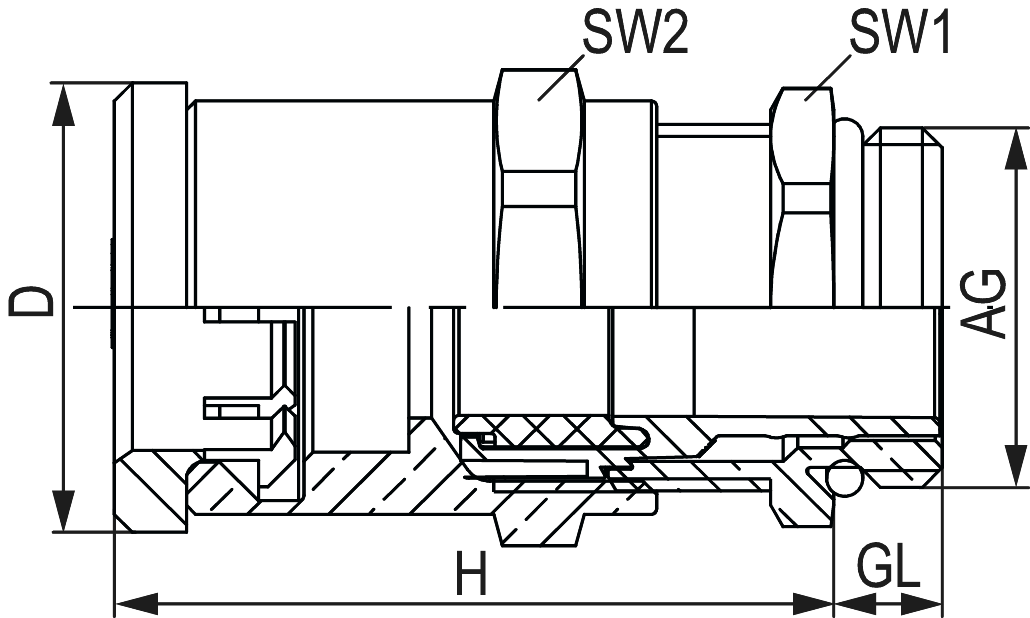 Polyamid-Fitting Duo-Ms