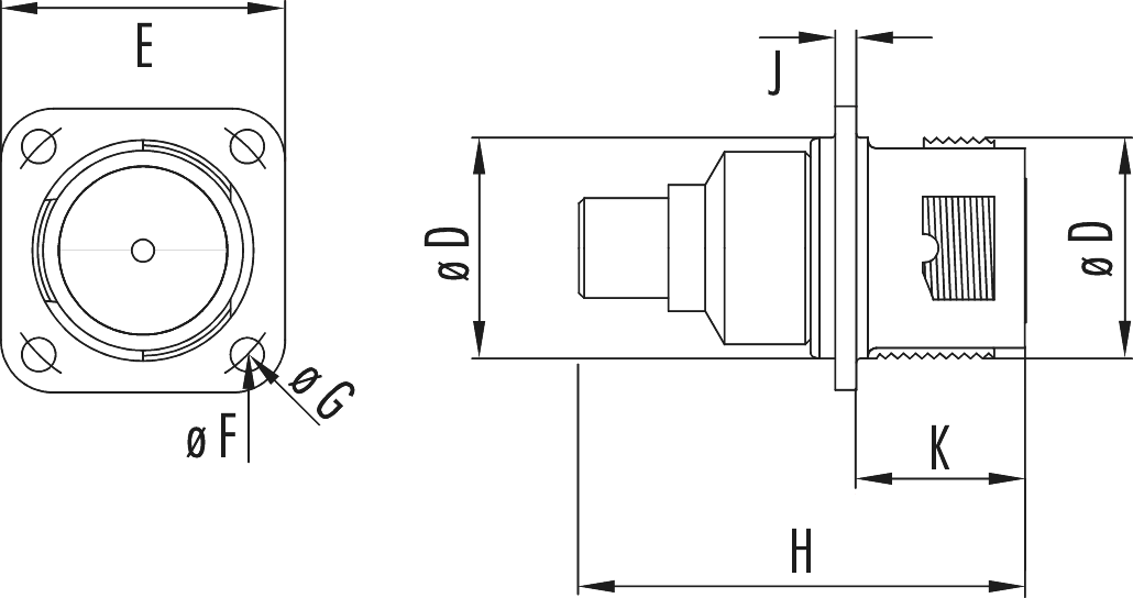 Rapid haute tension connecteur d'appareil