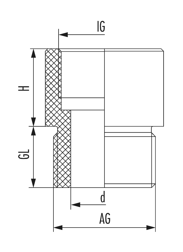 Reducer R-M-PA, Cable Gland