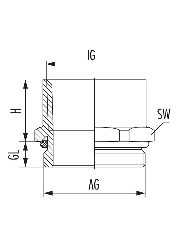Reducer RE-Ms, Cable Gland