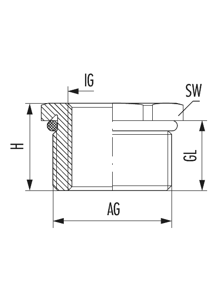 Reduzierung RSD-INOX-Ex d mit O-Ring, Kabelverschraubung