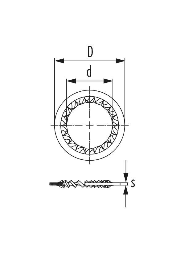 ﻿Rondelle à dents, Cable Gland