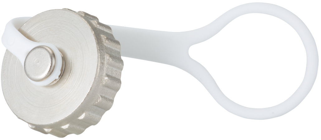 Sealing cap with strap